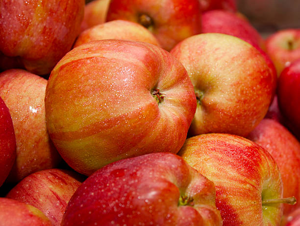 mercados de pé, maçãs - agriculture autumn apple greengrocers shop - fotografias e filmes do acervo