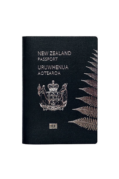 New Zealand Passport stock photo