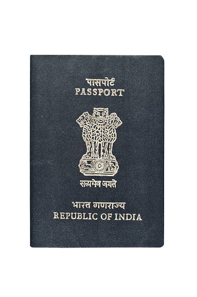 Indian Passport stock photo
