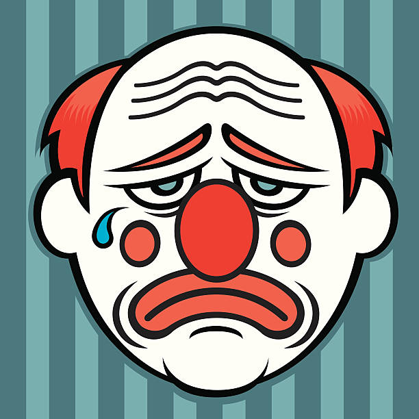 Crying Clown Stock Illustration - Download Image Now - Clown, Sadness,  Vector - iStock