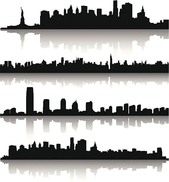 Vector illustration of New York City skyline