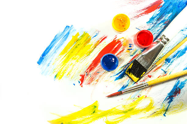 istock color paint background and brush 153438340