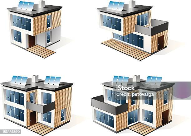 4 현대적이다 부품군 주택 집에 대한 스톡 벡터 아트 및 기타 이미지 - 집, 맨션, 태양 에너지