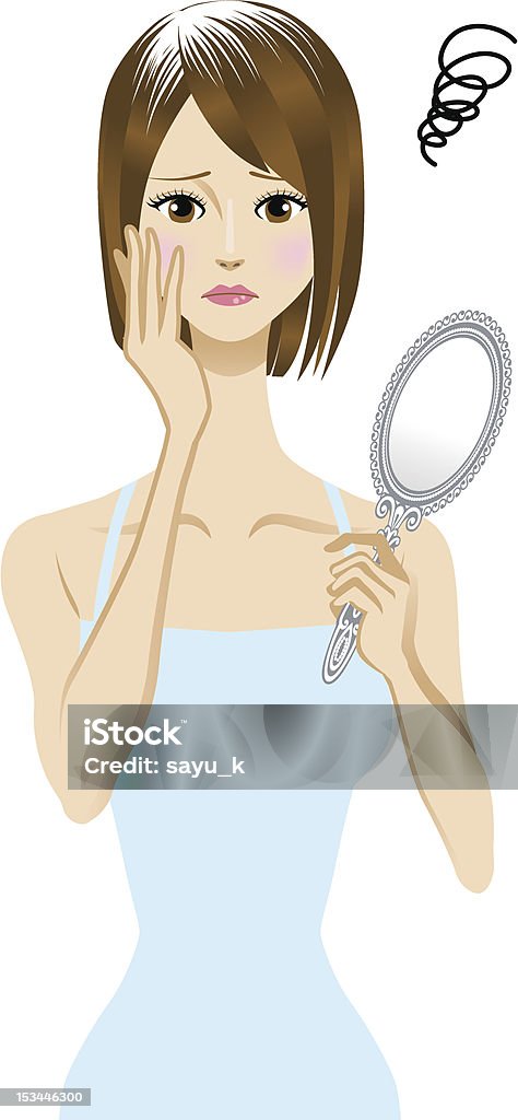 Siwe włosy - Grafika wektorowa royalty-free (Dowcip rysunkowy)