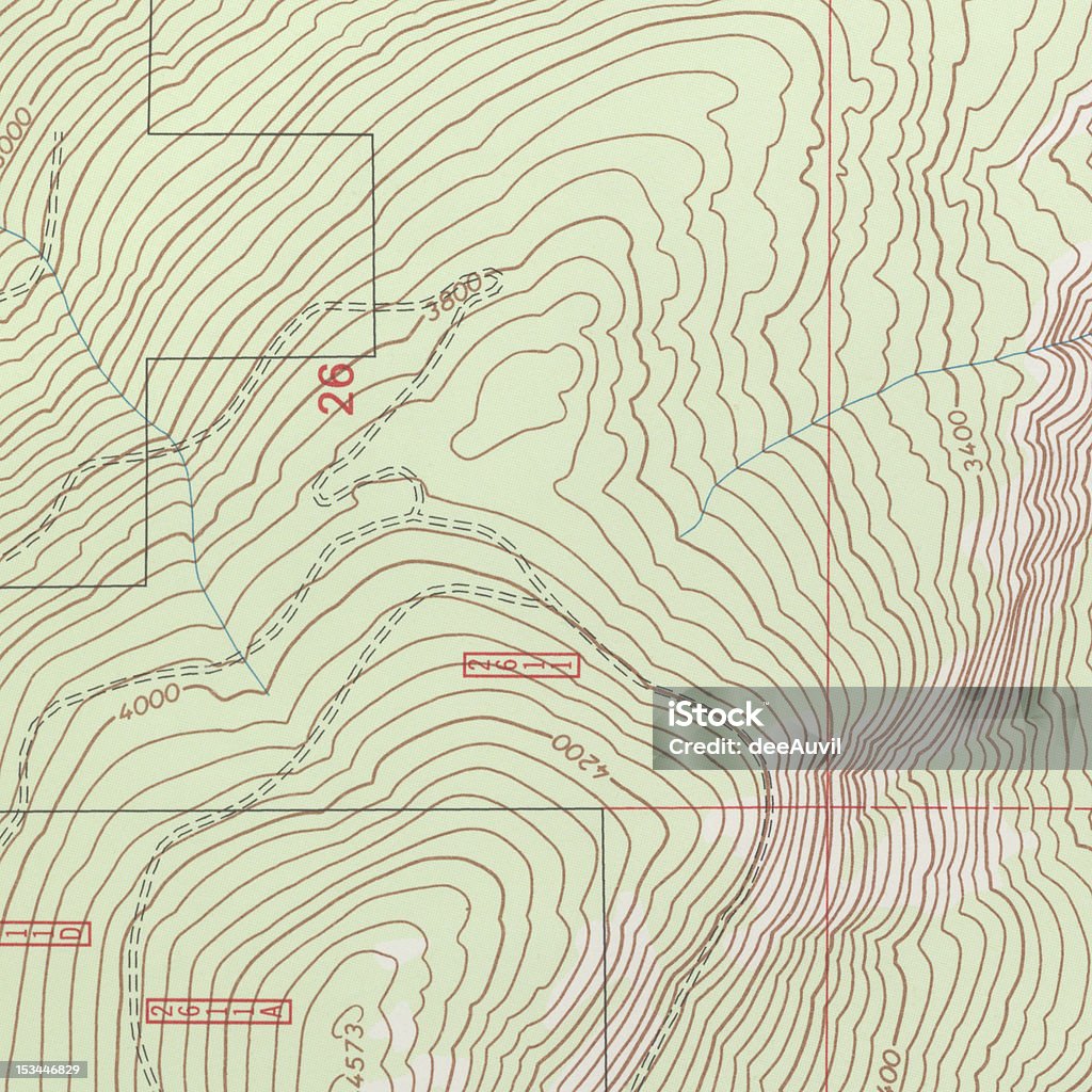 Topographical Mapa - Foto de stock de Topografía libre de derechos