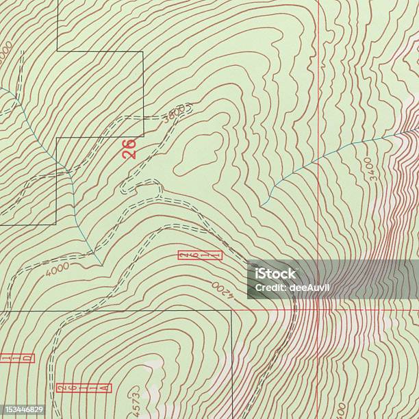 Topographical Mapa Foto de stock y más banco de imágenes de Topografía - Topografía, Mapa, Cartografía