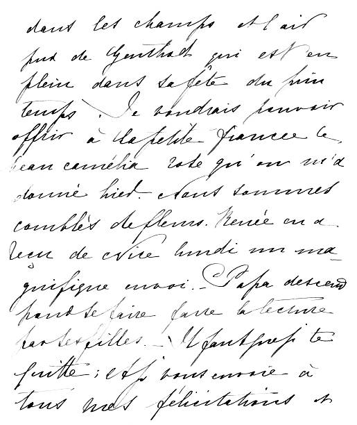 istock XXL Antique French Handwriting 153446893