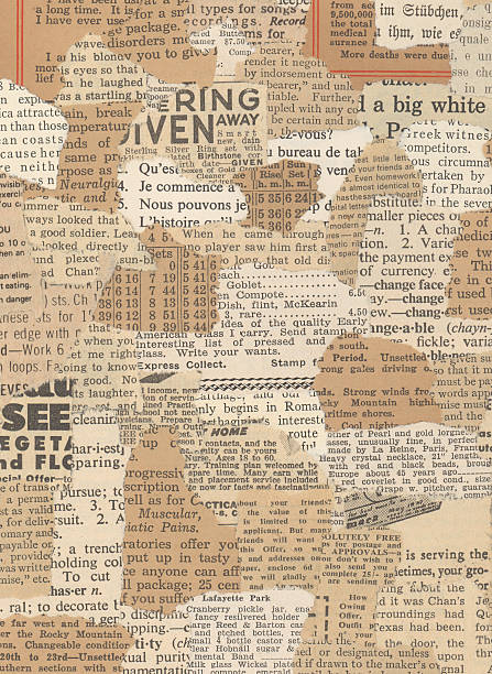 istock XXL Torn Antique Newsprint Collage 153447025