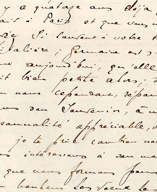 istock XXL Antique French Handwriting 153447041