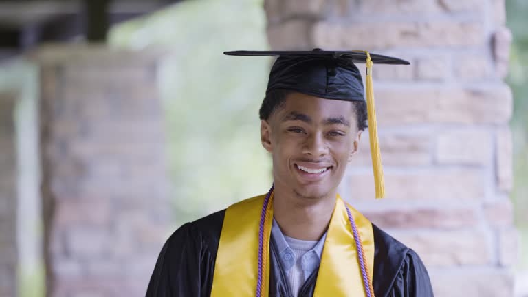 Headshot of an African-American high school graduate