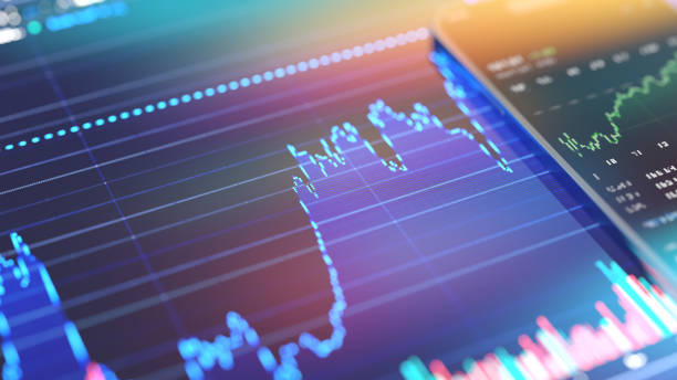 Business Trends Graphs and charts digital concept
