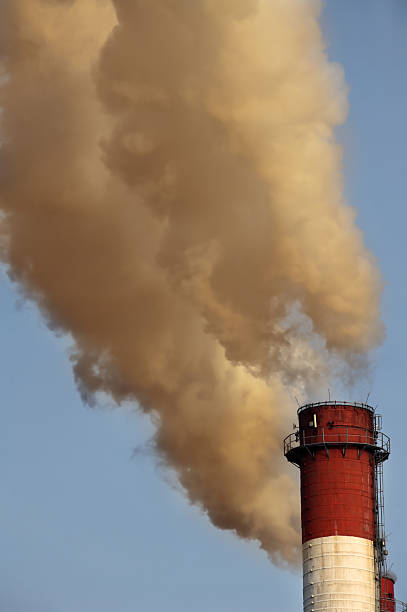 istock Toxic cloud from industrial chimney 153451948