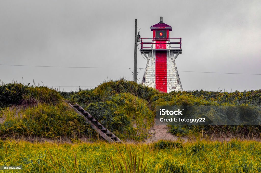 Front Lighthouse Malpeque Outer Range Front Lighthouse 1 Stock Photo - Download Image ...