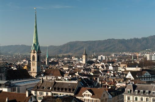 High angle view of Zurich