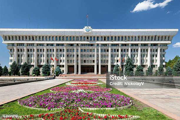 White House Of Republic Kyrgyzstan Stock Photo - Download Image Now - Bishkek, Kyrgyzstan, City
