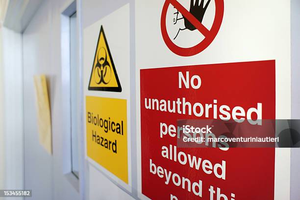 Biological Hazard Stock Photo - Download Image Now - Hazard Sign, Laboratory, Do Not Enter Sign