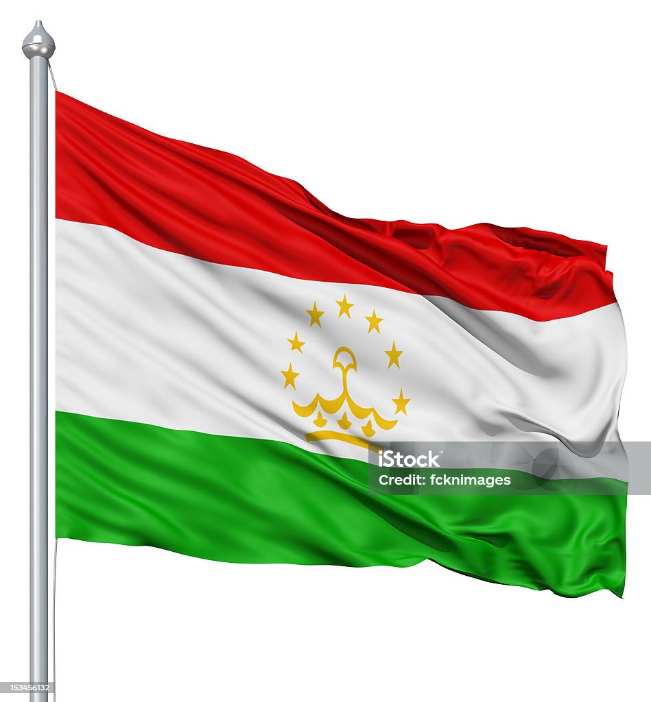 Falując flagi, Tadżykistan - Zbiór zdjęć royalty-free (Bez ludzi)