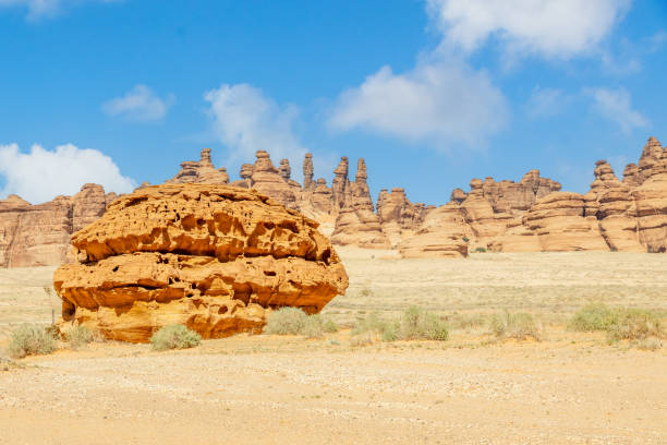 istock Desert cliffs formations landscape at Hegra, Al Ula, Saudi Arabia 1534572972