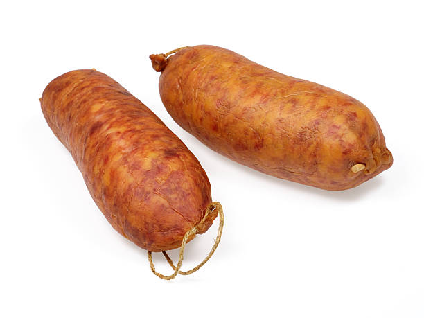 Morteau sausages. Smoked meat. jura france photos stock pictures, royalty-free photos & images
