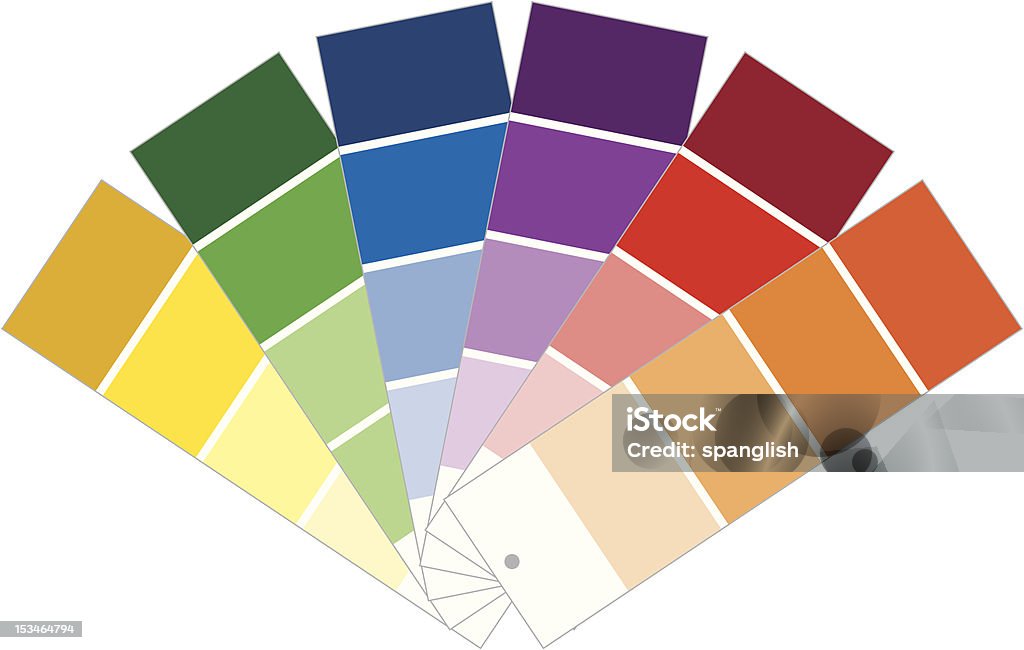 Farba próbki - Grafika wektorowa royalty-free (Próbnik kolorów)