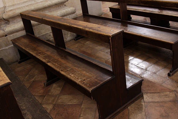istock Well Used Church Pews 153469320
