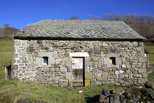 Típica zona rural shelter - foto de acervo