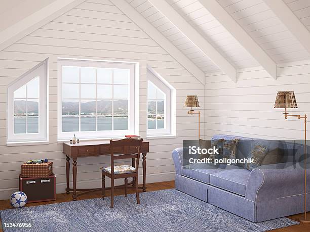 Nursery Stock Photo - Download Image Now - Apartment, Attic, Bed - Furniture