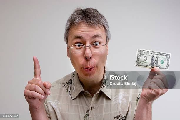 Solo Un Dólar Foto de stock y más banco de imágenes de Actividades bancarias - Actividades bancarias, Adulto, Adulto de mediana edad