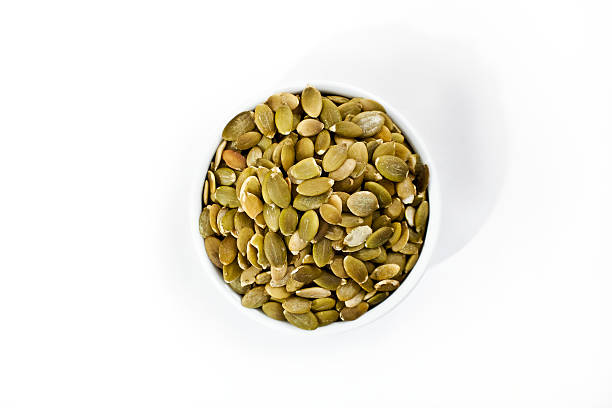 Pumpkin seeds stock photo