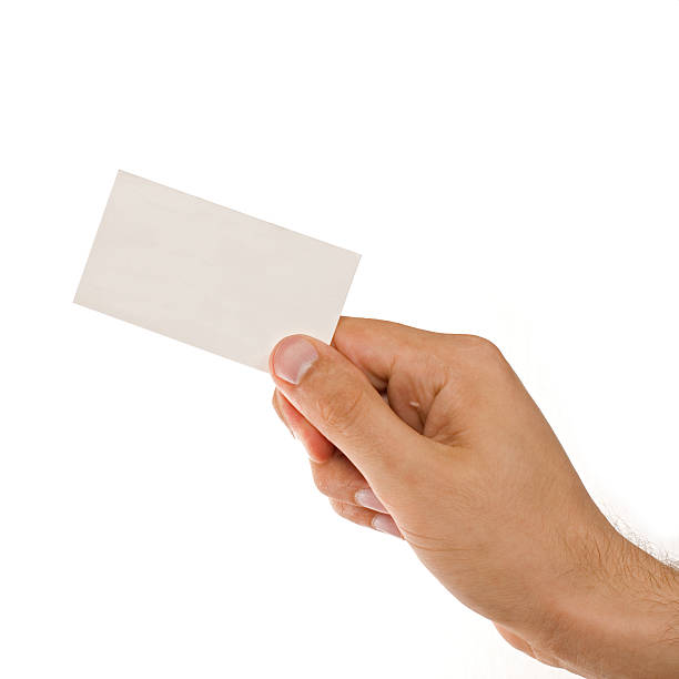 istock Hand and business card 153478661