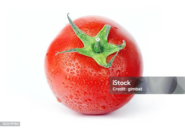 Eine Tomaten Stockfoto und mehr Bilder von Einzelner Gegenstand - Einzelner Gegenstand, Extreme Nahaufnahme, Farbbild