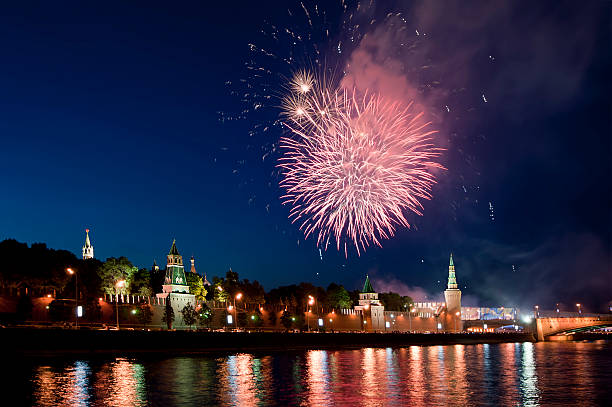 istock Fireworks over the Moscow Kremlin. Russia, June 12, 2011 153480527