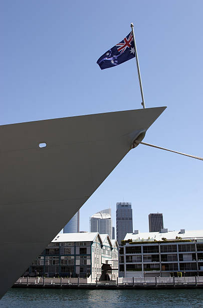 Warship Bow stock photo