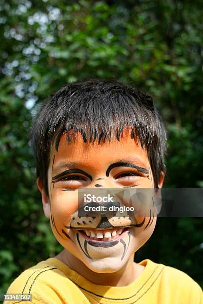 Маленький Tiger — стоковые фотографии и другие картинки Краска - Краска, Лицо человека, Ребёнок