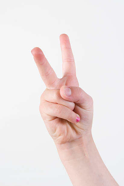 hand sign  Two stock photo