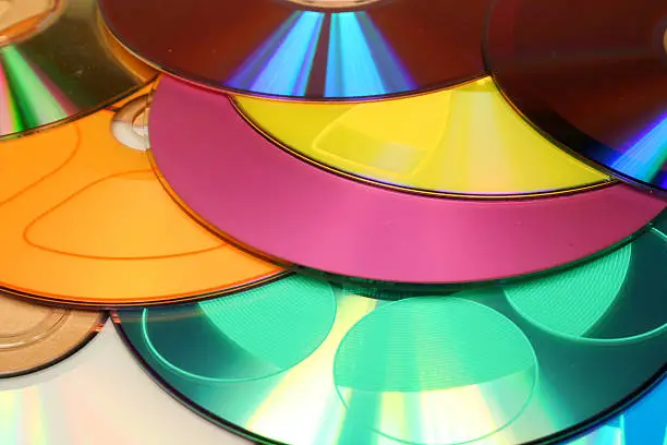 Multicolour DVD disc