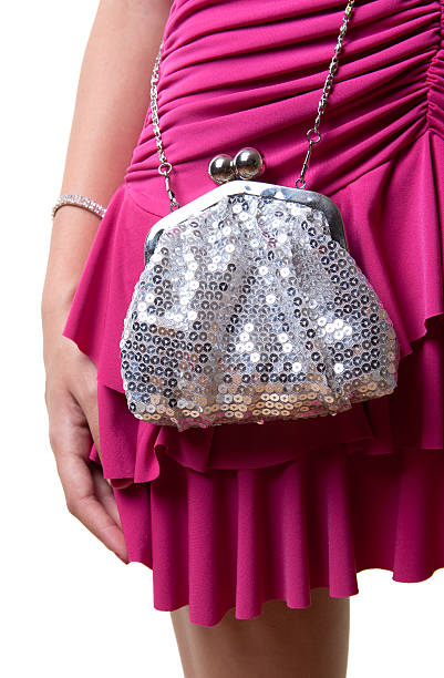 Silver Bag stock photo