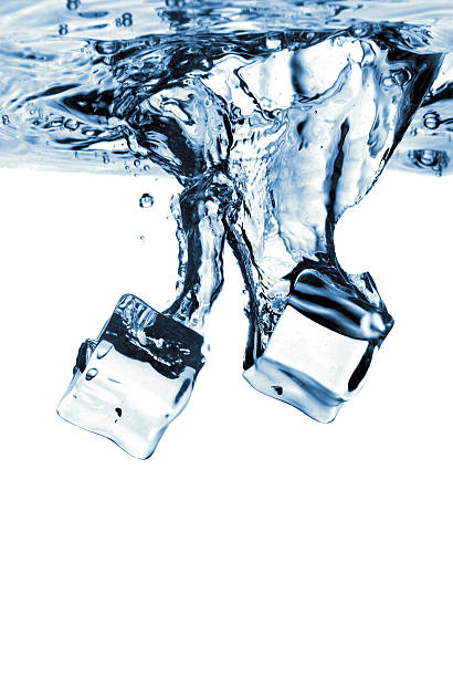 istock ice cubes dropped into water with splash isolated on white 153484660