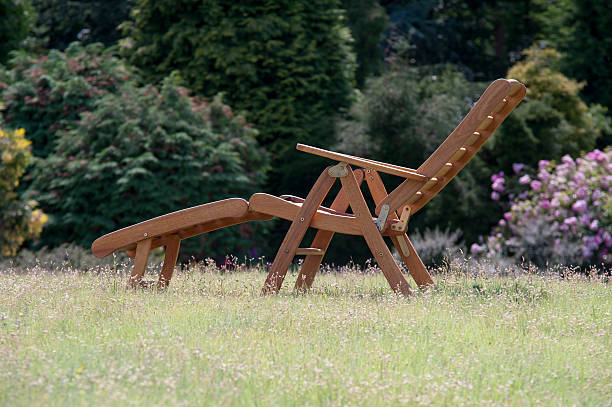 Deck Chair stock photo