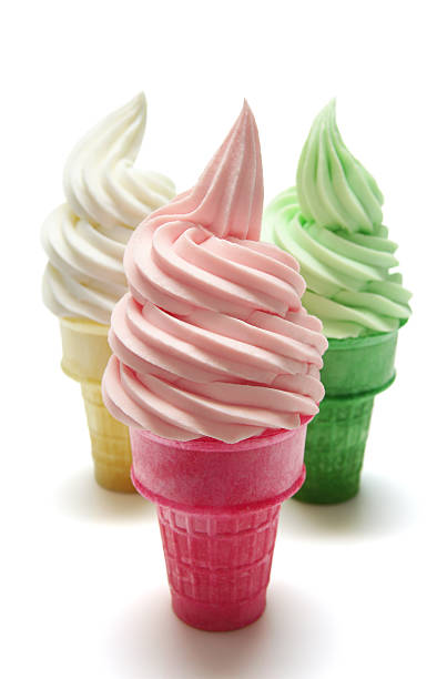 istock Soft Serve Ice Cream In 3 Flavors 153485707