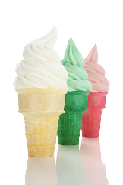 istock Trio of Soft Serve Ice Cream Cones 153485718