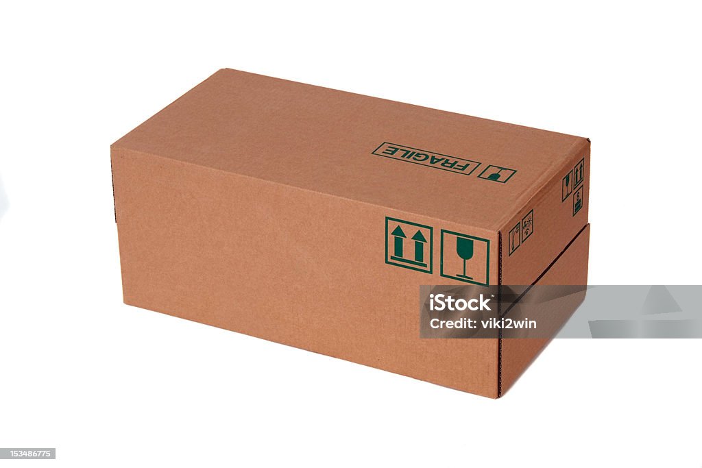 Картонная коробка box - Стоковые фото Автоперевозка роялти-фри