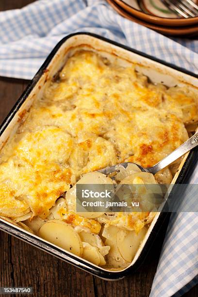 Potato Gratin Dauphinoise Stock Photo - Download Image Now - Baked, Casserole, Cheese