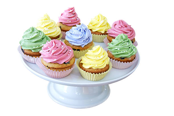 Petits gâteaux de couleur Pastel - Photo