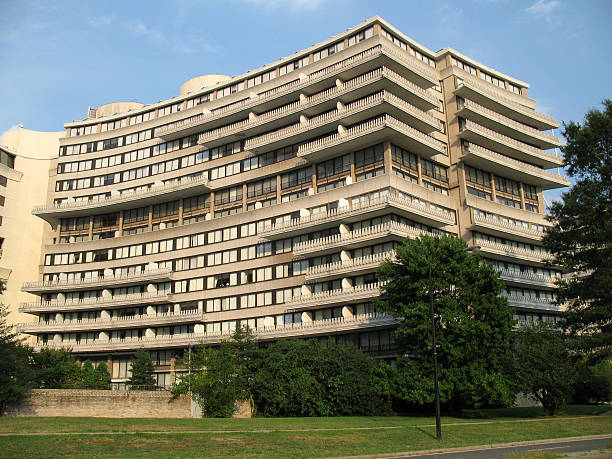 Watergate-Washington D.C. Photo of the Watergate hotel and condominium complex in Washington D.C. hotel watergate stock pictures, royalty-free photos & images