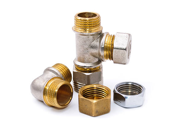 istock Metal plumbing fittings 153488938