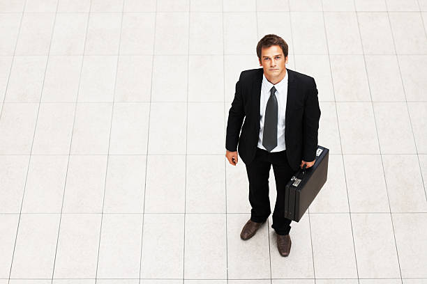 istock Serious businessman off to work 153489872