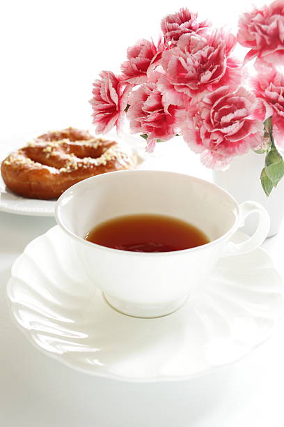 with carnation on background