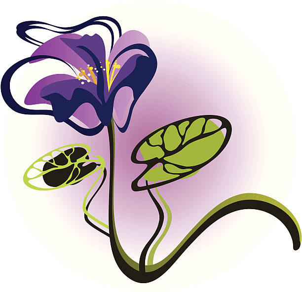 Primavera violet - ilustração de arte em vetor