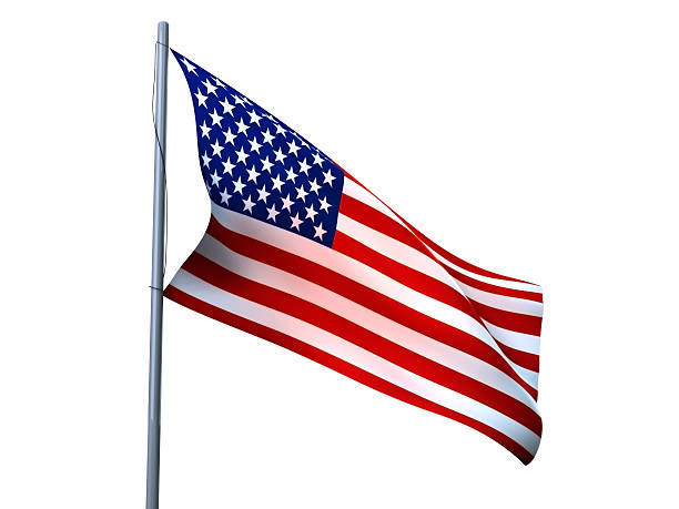 American Flag stock photo